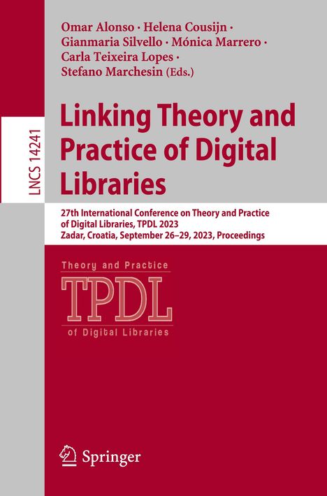 Linking Theory and Practice of Digital Libraries, Buch
