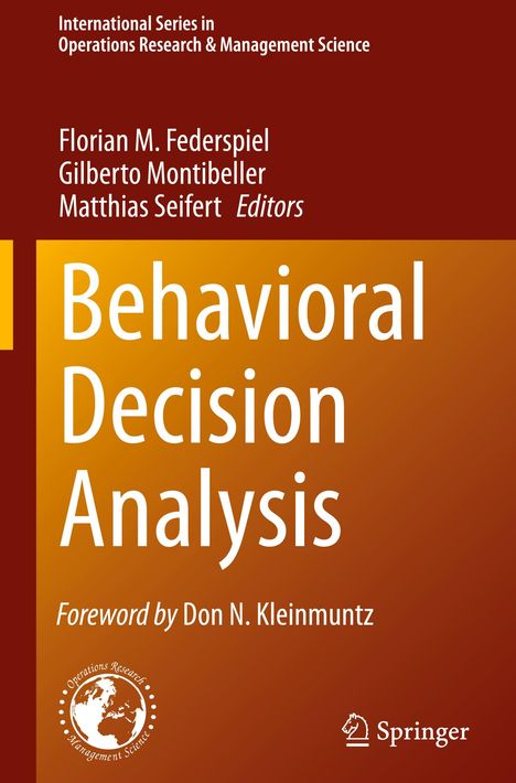 Behavioral Decision Analysis, Buch