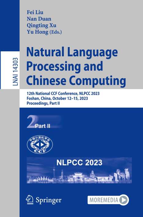 Natural Language Processing and Chinese Computing, Buch