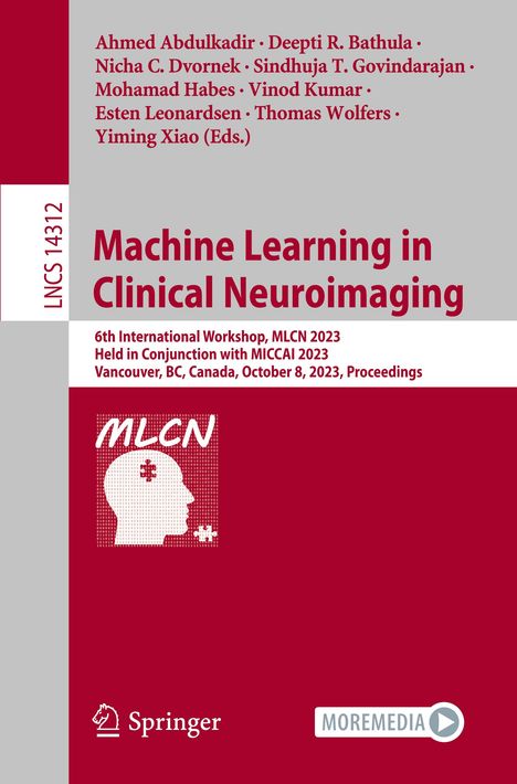Machine Learning in Clinical Neuroimaging, Buch