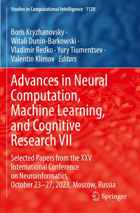 Advances in Neural Computation, Machine Learning, and Cognitive Research VII, Buch