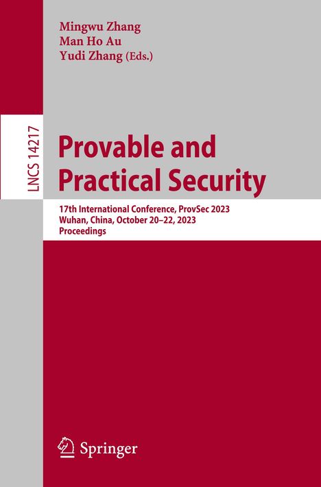 Provable and Practical Security, Buch