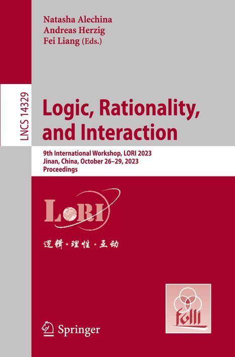 Logic, Rationality, and Interaction, Buch