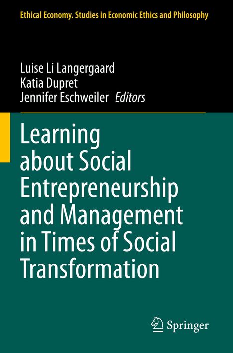 Learning about Social Entrepreneurship and Management in Times of Social Transformation, Buch