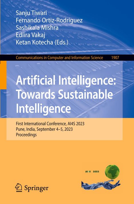 Artificial Intelligence: Towards Sustainable Intelligence, Buch