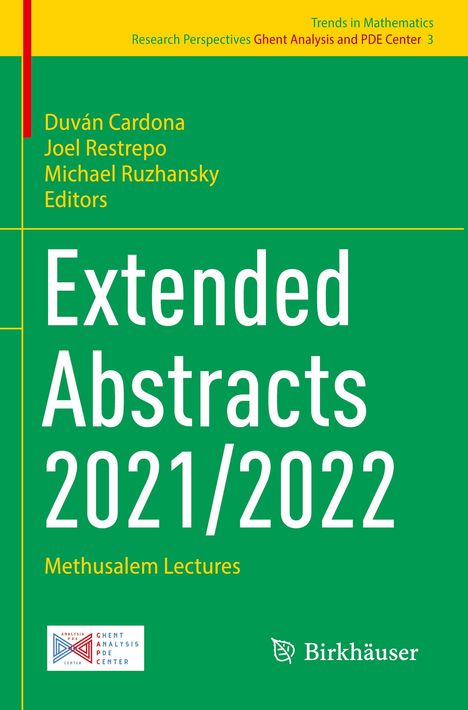 Extended Abstracts 2021/2022, Buch