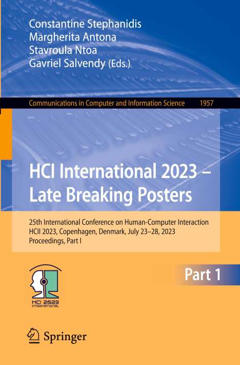 HCI International 2023 ¿ Late Breaking Posters, Buch