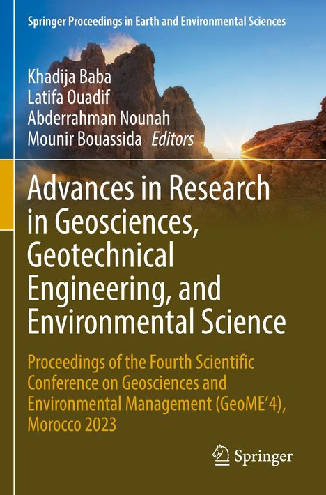 Advances in Research in Geosciences, Geotechnical Engineering, and Environmental Science, Buch