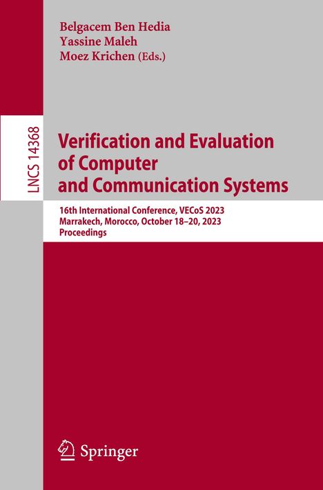Verification and Evaluation of Computer and Communication Systems, Buch