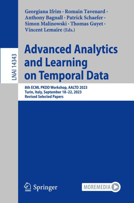 Advanced Analytics and Learning on Temporal Data, Buch