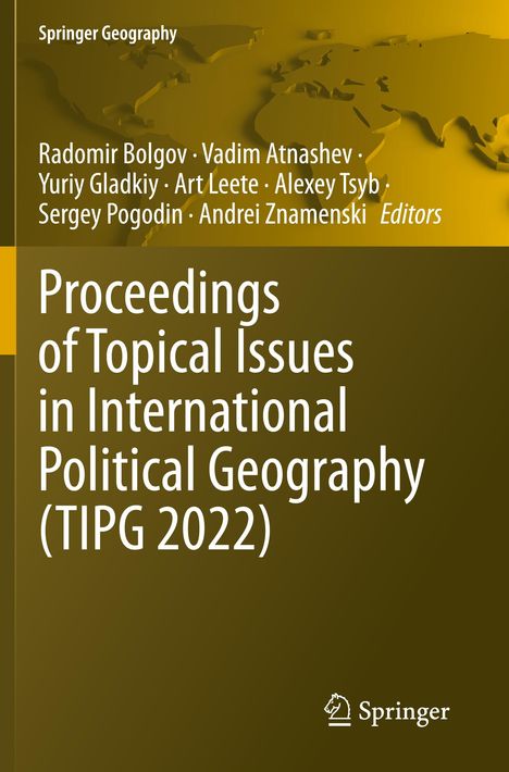 Proceedings of Topical Issues in International Political Geography (TIPG 2022), Buch