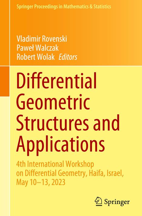 Differential Geometric Structures and Applications, Buch