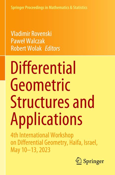Differential Geometric Structures and Applications, Buch