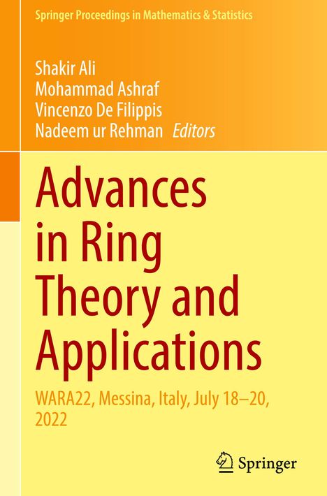 Advances in Ring Theory and Applications, Buch