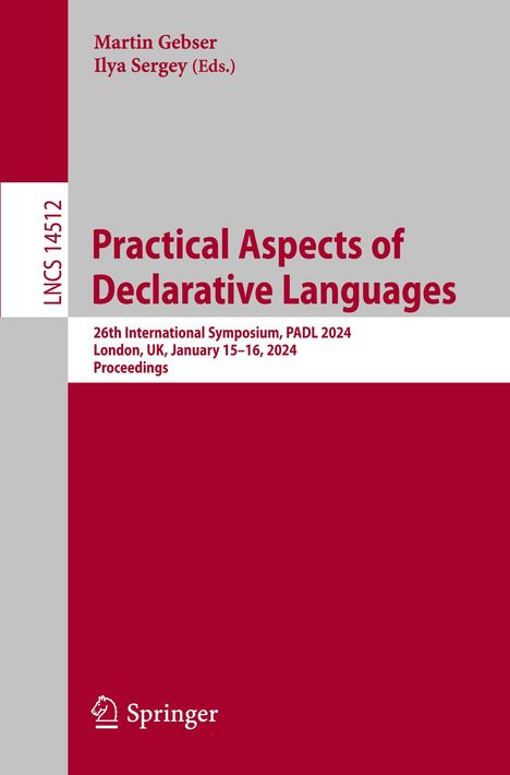 Practical Aspects of Declarative Languages, Buch