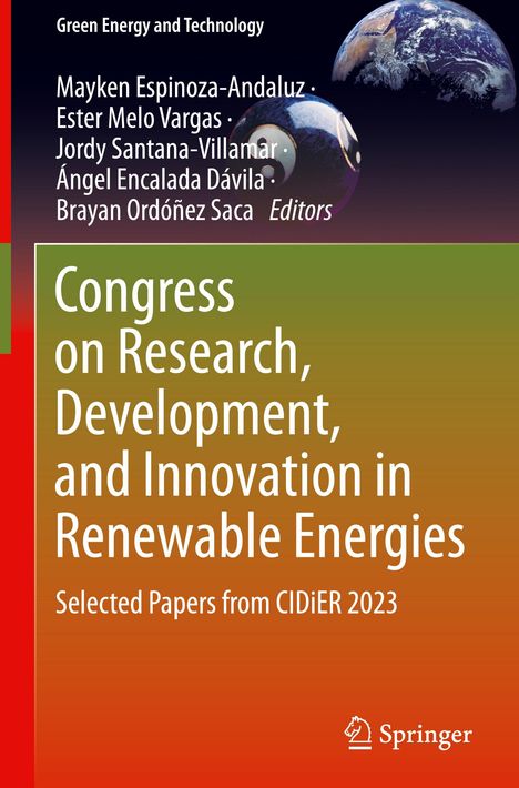 Congress on Research, Development, and Innovation in Renewable Energies, Buch