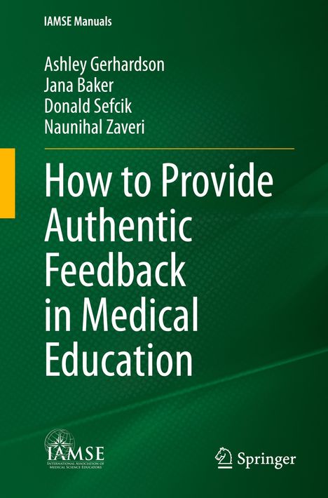 Ashley Gerhardson: How to Provide Authentic Feedback in Medical Education, Buch