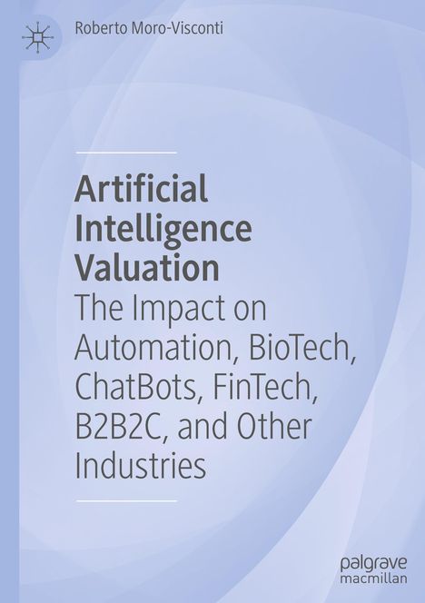 Roberto Moro-Visconti: Artificial Intelligence Valuation, Buch
