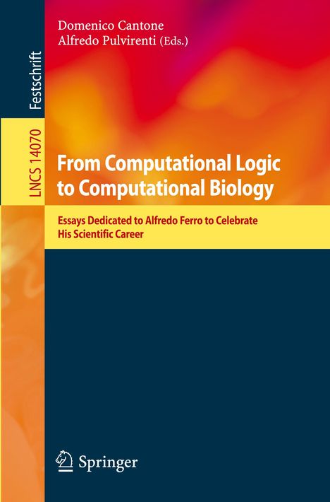 From Computational Logic to Computational Biology, Buch