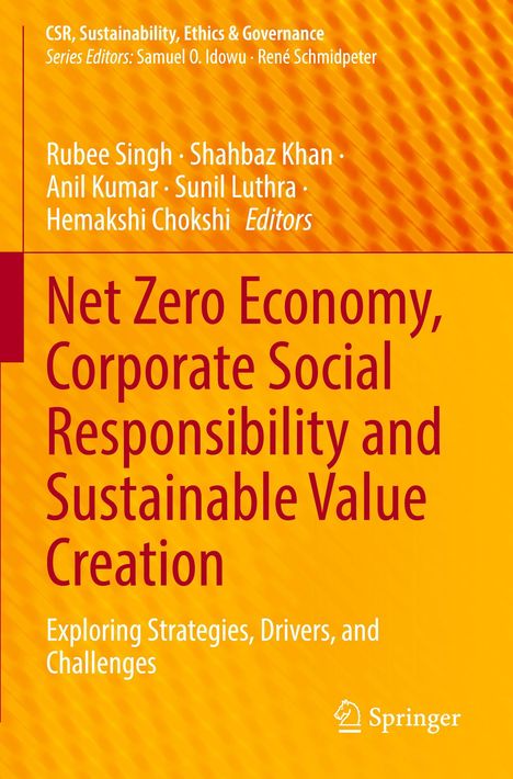Net Zero Economy, Corporate Social Responsibility and Sustainable Value Creation, Buch