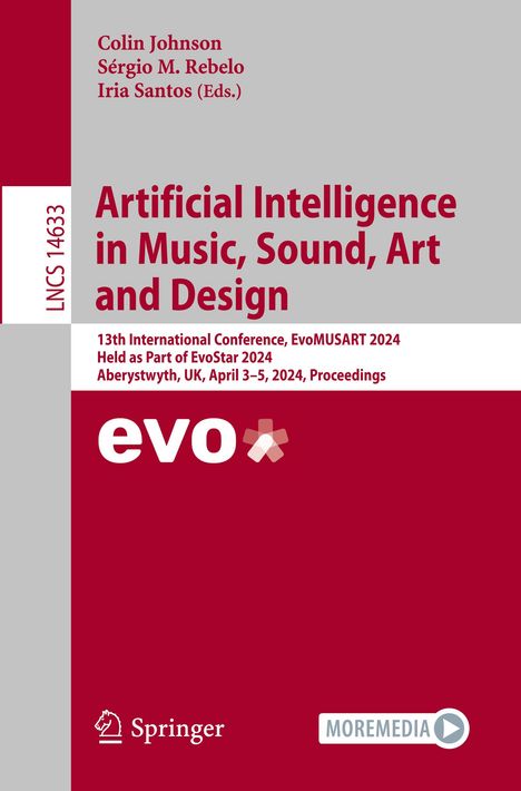Artificial Intelligence in Music, Sound, Art and Design, Buch