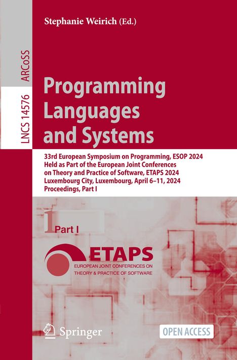 Programming Languages and Systems, Buch