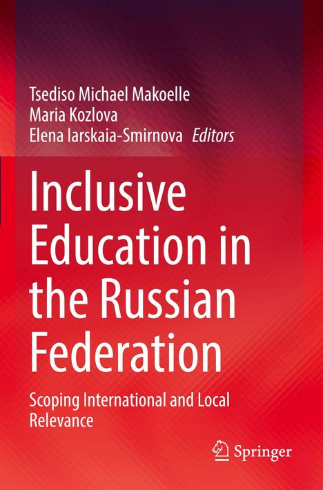 Buchtitel: "Inclusive Education in the Russian Federation". Hintergrund in Rottönen, Springer-Logo unten rechts.