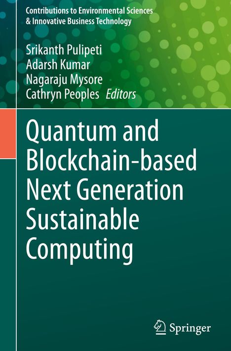 Quantum and Blockchain-based Next Generation Sustainable Computing, Buch