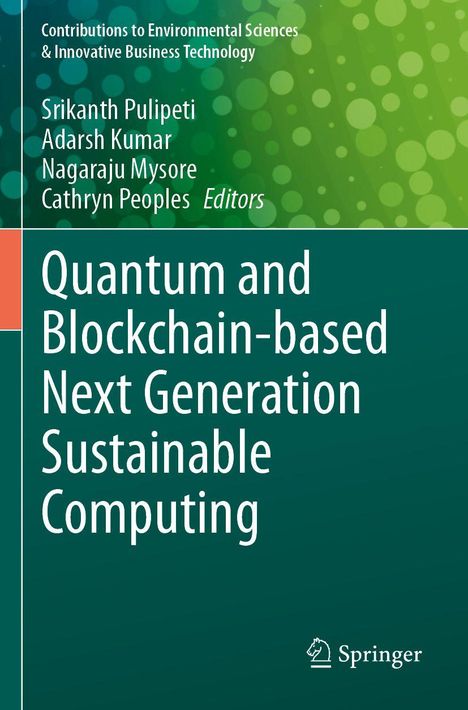 Quantum and Blockchain-based Next Generation Sustainable Computing, Buch