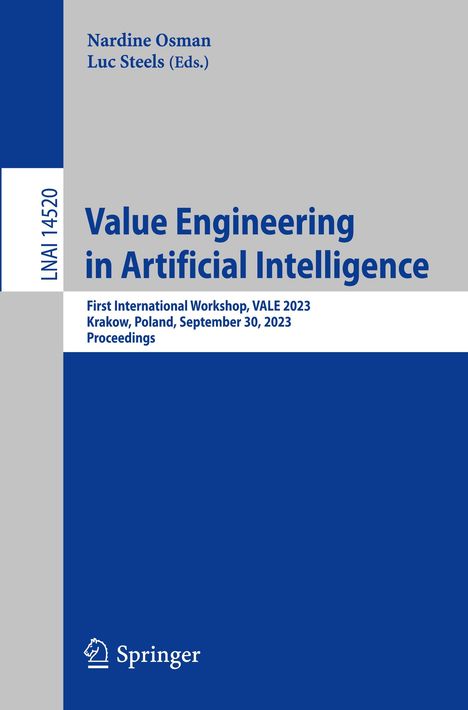 Value Engineering in Artificial Intelligence, Buch