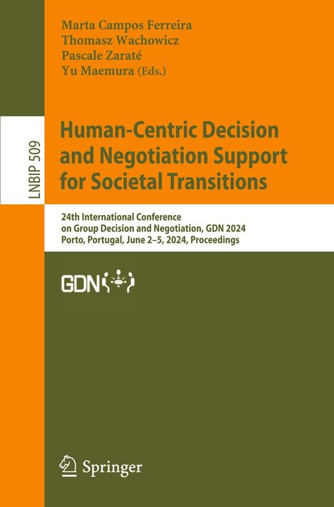 Human-Centric Decision and Negotiation Support for Societal Transitions, Buch