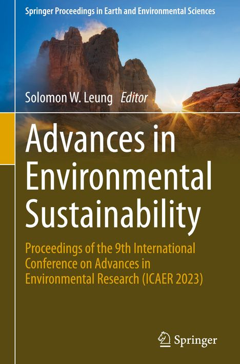 Advances in Environmental Sustainability, Buch