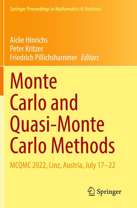 Monte Carlo and Quasi-Monte Carlo Methods, Buch