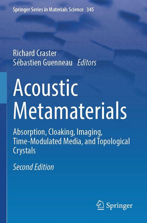 Buchtitel: Acoustic Metamaterials. Autoren: Richard Craster, Sébastien Guenneau. Thema: Absorption, Cloaking, Imaging.