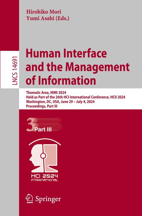 Human Interface and the Management of Information, Buch