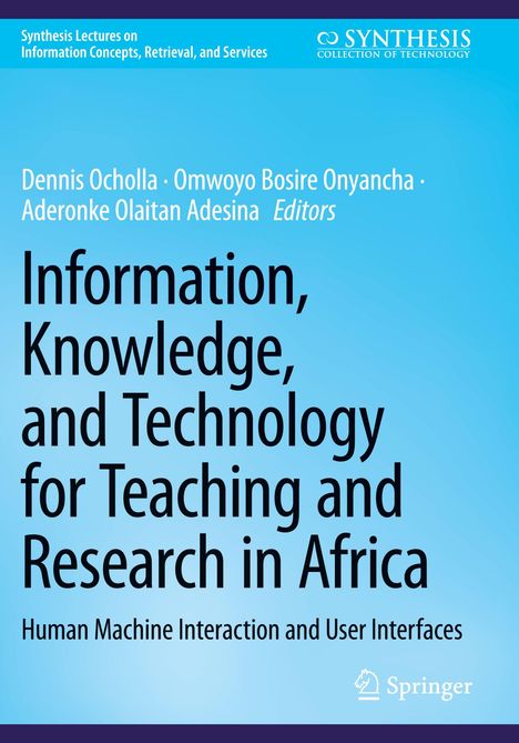 „Information, Knowledge, and Technology for Teaching and Research in Africa.“ Blauer, minimalistischer Hintergrund.