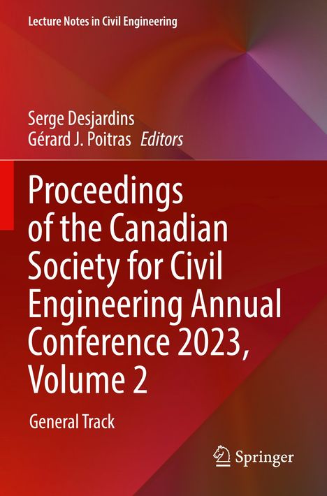 "Proceedings of the Canadian Society for Civil Engineering Annual Conference 2023, Volume 2. Farbverlauf mit Schrift."