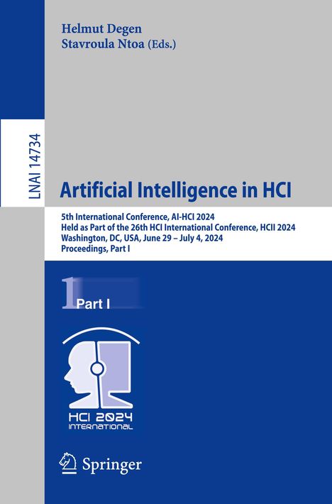Artificial Intelligence in HCI, Buch