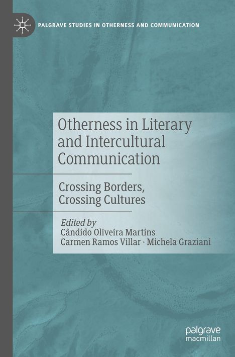 „Otherness in Literary and Intercultural Communication“ steht auf grauem Hintergrund mit abstrakten Mustern.
