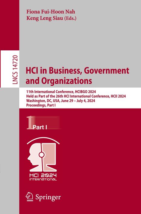 HCI in Business, Government and Organizations, Buch