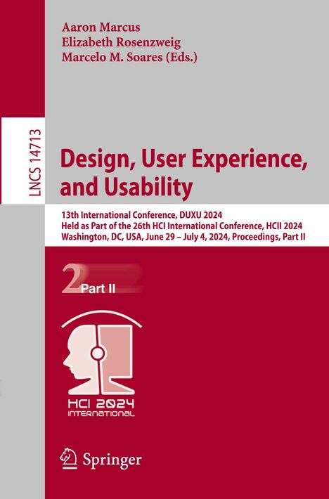 Design, User Experience, and Usability, Buch