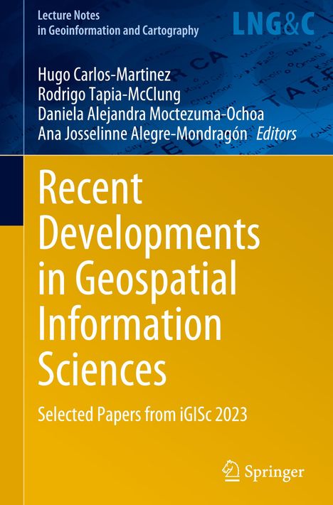 Recent Developments in Geospatial Information Sciences, Buch