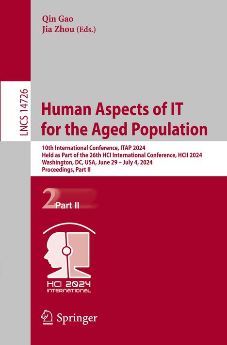 Human Aspects of IT for the Aged Population, Buch
