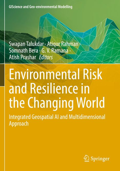 Titel: "Environmental Risk and Resilience in the Changing World". Buntes geometrisches Muster im Hintergrund. Springer-Logo.