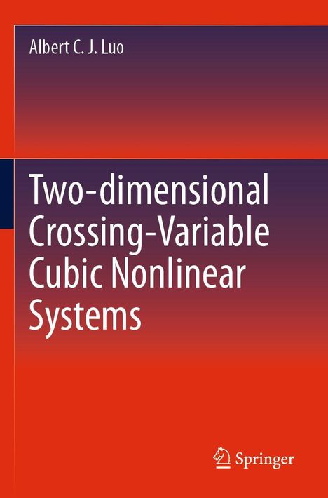 "Albert C. J. Luo: Two-dimensional Crossing-Variable Cubic Nonlinear Systems". Roter Hintergrund, Springer-Logo unten.