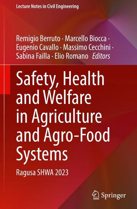 Safety, Health and Welfare in Agriculture and Agro-Food Systems, Buch