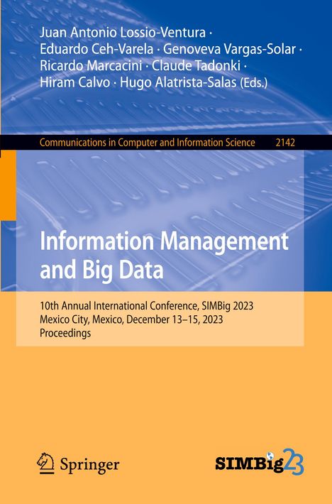 Information Management and Big Data, Buch