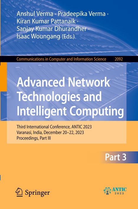 Advanced Network Technologies and Intelligent Computing, Buch