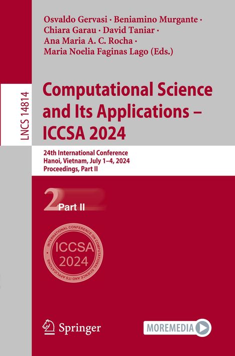 Computational Science and Its Applications ¿ ICCSA 2024, Buch