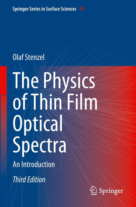 "Springer Series in Surface Sciences 74, Olaf Stenzel. Blau-roter Hintergrund mit Springer-Logo unten rechts."